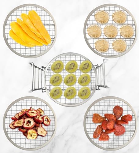 Dehydrator Rack Stainless Steel Stand Ninja Foodi Air Fryer Accessories. Dehydrator Rack for Ninja Foodi 6.5 & 8 Qt and Ninja Pressure Cooker, Compatible with Instant Pot Duo Crisp 8 Qt