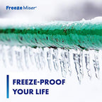Freeze Miser - Outdoor Faucet Freeze Protection | Durable Replacement for Faucet Covers for Winter - Freeze Proof Outdoor Faucet Protector - Low Maintenance & Easy to Install - Saves Water