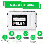 DSANKE 6.0Ah 24VBAT-LTE Replacement Lithium Ion Battery for Snow Joe and Sun Joe 24V Battery Compatible with Snow Joe&Sun Joe 24BAT-LTX 24VBAT-LTW 24VBAT-LTE 24VBAT-LT 24VBAT 24VBAT-XR