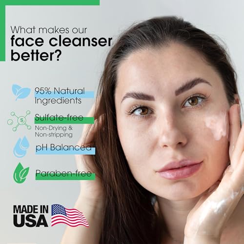 Yes To Cucumbers Daily Gentle Milk Cleanser, Soothing Face Wash That Won't Strip Your Skin & Holds Moisture, With Cucumber Extract, Soy Proteins & Green Tea, Natural, Vegan & Cruelty Free, 6 Fl Oz