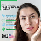 Yes To Cucumbers Daily Gentle Milk Cleanser, Soothing Face Wash That Won't Strip Your Skin & Holds Moisture, With Cucumber Extract, Soy Proteins & Green Tea, Natural, Vegan & Cruelty Free, 6 Fl Oz