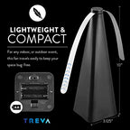 Treva Chemical Free Bug Fan Fly Deterrent with Holographic Blades to Clear Bugs, Mosquitoes, and Flies, Battery Powered Fly Fan