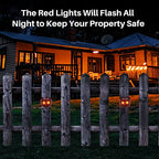 2024 Upgraded Solar Animal Repellent Outdoor,Racoon Repellent Outdoor Coyote Deterrent Deer Repellent Devices Predator Lights for Chicken Coop Farm Garden Yard Scare Away Racoon Skunk,4 Pack