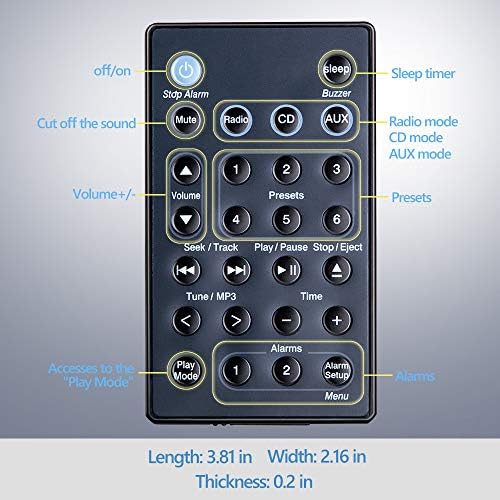 Universal Replacement Remote Control for Bose Soundbar Touch Wave Music Radio System-Generation The 1,2,3,4th (Batteries Excluded)(Black)