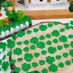 24PCS St Patricks Day Necklace, Shamrock Green Beads St Patrick's Day Necklace, Irish Saint Patricks Day Accessories Bulk, St. Patricks Day 4 Leaf Clover Decorations Throw for Parade Party Supplies