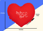 Gladness! Heart Pillow for After Bypass Open Heart Surgery, Mastectomy, Post Surgical Recovery Cough Seat Belt Pillow Bless Your Heart Get Well Soon Cardiac Patient Gift Pillow with Autograph Pen
