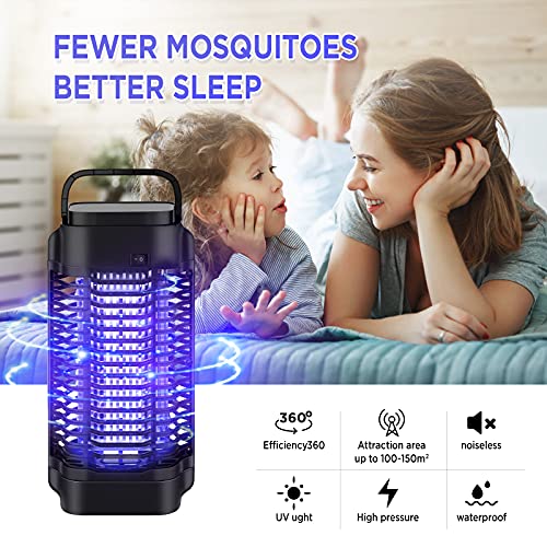 Bug Zapper - Powerful Electric Mosquito Zapper Fly Killer for Indoor-4200V Metal Mesh, Insect Fly Trap Indoor Mosquito Killer for Home, Garden, Patio, Backyard(18W)