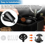 Coffee Machine Brew Basket Bottom Spring Loaded Stopper Kits Replacement for Cuisinart Coffee Makers, Coffee Maker Parts Fit for Cuisinart DCC-1200, DCC-1200BCH, DCC-1200BW Brew Basket,2Pack