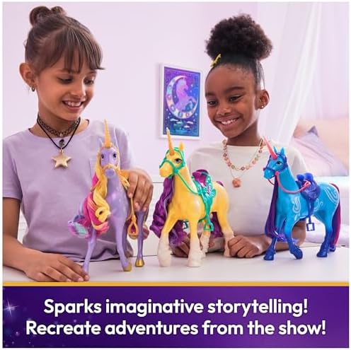 Unicorn Academy, Leaf with 2 Riding Accessories, 11”, Compatible with Ava, Dolls & Unicorn Toys for Girls Ages 4 and up