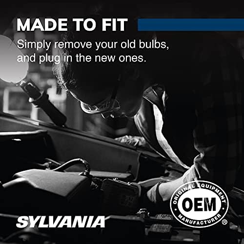 SYLVANIA - H11 SilverStar - High Performance Halogen Headlight Bulb, High Beam, Low Beam and Fog Replacement Bulb, Brighter Downroad with Whiter Light (Contains 2 Bulbs)
