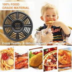 Air fryer Accessories for Ninja AF101 AF161 AF150 Air Fryer, 8.2'' Round Food Grade Air Fryer Grill Pan Grill Plate Crisper Plate Replacement Parts Tray Rack Compatible Ninja Foodie Pressure Cooker