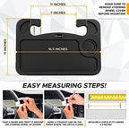 EcoNour 2 in 1 Car Steering Wheel Desk, Tray for Laptop Car Mount with Pen Holder| Food Tray for Eating with Drinks Holder | Multipurpose Travel Car Accessories