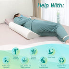 KAAMOS Bedsore Turning Wedge Pillow for Bed Sores Positioning Wedges Medical Pillows for Side Sleeping Pressure Ulcer Cushion Incline Foam Wedge for After Surgery Bedridden Elderly (23.6" Long)