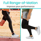 Vive Full Leg Compression Sleeves for Men & Women (Pair) - Knee, Calf, & Thigh Support Brace Wrap for Basketball, Football, Wrestling - Footless Long Running Accessories for Shin Splints (Small)