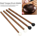 4PCS Steel Tongue Drum Mallets, 6.5in Rubber Percussion Mallets, Drum & Percussion Accessories for Child Drummers and Practitioners