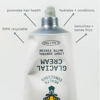 Highland Glacial Cream - Versatile hair styling cream that smooths, de-frizzes, texurizes & boosts curls. Natural, plant-derived, & made for all hair types. (2.5 oz)