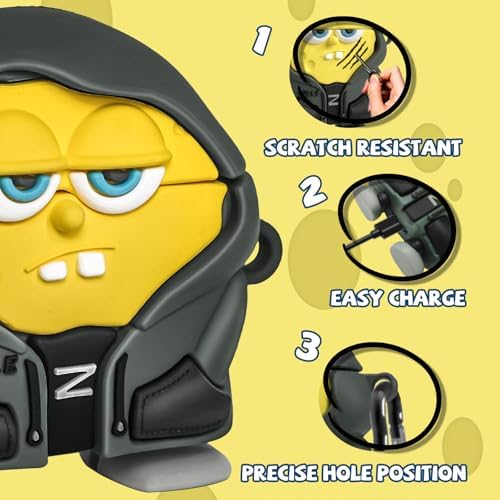 Cute Case for AirPods 4 Case Cover 2024 with Cleaner kit,3D Cartoon Character AirPods 4th Generation Case,Funny Anime Kawaii Cool Silicone Airpods 4 Accessories with Keychain for Women Girls Boys
