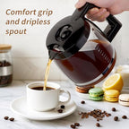 14-Cup Glass Coffee Pot Replacement Compatible with Cuisinart Coffee Maker Models - DCC-3200, DCC-2200, DCC-2600, DCC-2800, CBC-7000PCFR, DCC-2200RC