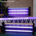 2 Pack Electric Bug Zapper, Indoor and Outdoor Mosquito Killer with Removable Tray 40w Powerful UV Light Pest Traps Insect Fly Pest Killer Easy to Clean for Bedroom Balcony Garage Patio Office