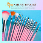 Teenitor Nail Art Kit, Nail Art Tools with Nail Art Brushes, Nail Design Kit, Nail Dotting Tools, Nail Stickers, Nail Rhinestones, Nail Art Foil, Nail Art Tapes, Nail Accessories For Nail Art
