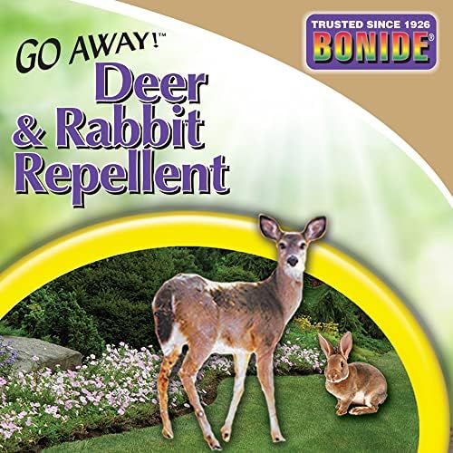 Bonide Go Away! Deer & Rabbit Repellent Granules, 3 lb. Ready-to-Use, Deter Deer from Garden, Flowers & Plants (Pack of 2)