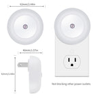 KINUR 6 Pack Red LED Plug into Wall with Dusk to Dawn sensors Plug in Night Lights for Kids Room, Bedroom, Bathroom, Baby Nursery,Stair Lights, Hallway Light