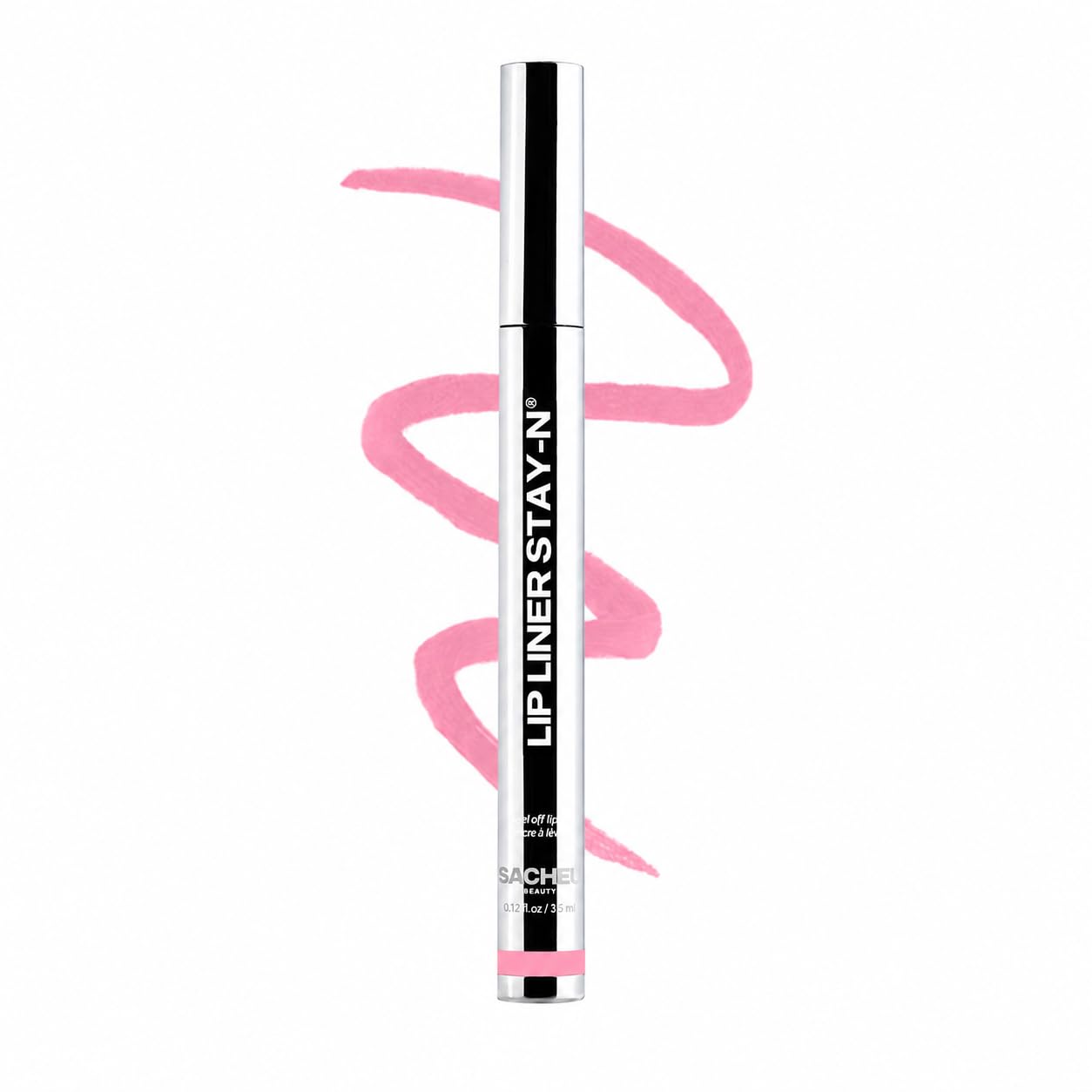 Lip Liner STAY-N Peel Off Lip Stain — Long Lasting Waterproof Lip Tint with Hyaluronic Acid & Vitamin E — Transfer Proof Matte Finish, Vegan & Cruelty-Free (First Bloom)