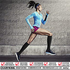 CHARMKING Compression Socks for Women & Men (8 Pairs) 15-20 mmHg Graduated Copper Support Socks are Best for Pregnant, Nurses - Boost Performance, Circulation, Knee High & Wide Calf (S/M, Multi 39)