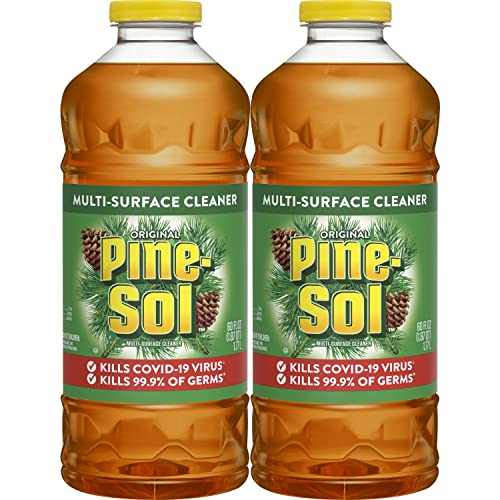 Pine-Sol All Purpose Multi-Surface Cleaner, Original Pine, 60 Ounces Each (Pack of 2) (Package May Vary)