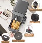 YQL YQL Silicone Air Fryer Liners for Ninja SL401 Double Stack 2 Basket Air Fryer, Ninja DoubleStack XL Air Fryer Accessories Reusable Rectangle Air Fryer Liners(Grey)