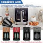 DCC-1200FB Coffee Filter Basket Holder Replacement for Cuisinart Coffee Makers, Brew Basket for Cuisinart Coffee Maker Parts DCC-1200, DCC-1200BCH, DCC-1200BW, DCC-1200CP, DCC-1200MRP1, DCC-1200W