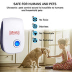 Ultrasonic Pest Repeller 6 Packs, Electronic Plug in Sonic Repellent pest Control for Bugs Insects Roaches Mice Spiders Rodents Mosquitoes