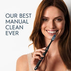 Oral-B Clic Toothbrush, Chrome White, with 1 Bonus Replacement Brush Head and Magnetic Toothbrush Holder