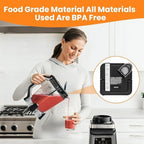 Replacement Locking Lid for Ninja,with 72oz Pitchers New Model,Blenders Replacement lid Parts,Top Replacement Lid Cover,(NEW Model) BL610 BN750 CO610B BN751 DB751A BN800 CT610 with Rim Extension Only