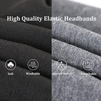 Kachanaa 8 Packs Large Wide Headbands for Women's Hair,Non Slip Soft African Bandeau Hair Bands Makeup Yoga Workout Running Sweat Hair Wraps Fashion Hair Accessories for Black Women