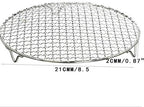 Round Barbecue Wire Rack Dia 8.5" Multi-Purpose Grill Cooling Rack BBQ Accessories Grill Net for Instant Pot/Pressure Cooker