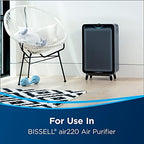 BISSELL air220 Air Purifier Replacement HEPA + Pre-Filter and Activated Carbon Filter Pack, 3315, Black