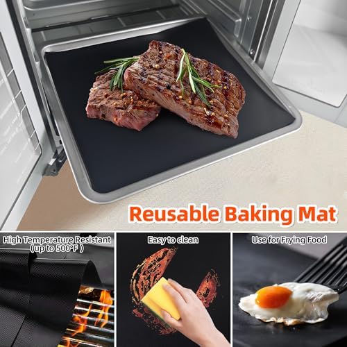 Air Fryer Liners Compatible with Breville the Smart Oven Air Fryer Pro, 100 PCS Unbleached Baking Parchment Paper Disposable with 4 PCS AirFryer Oven Liners Accessories for Breville BOV900BSS