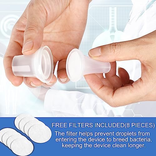 Breathing Exercise Device for Lungs, Lung Expansion and Mucus Relief Device, Portable Expiratory Breathing Exerciser with A Set of Accessories, Breathing Trainer for Lung Cleanse(Blue)