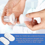 Breathing Exercise Device for Lungs, Lung Expansion and Mucus Relief Device, Portable Expiratory Breathing Exerciser with A Set of Accessories, Breathing Trainer for Lung Cleanse(Blue)