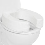 Vive Toilet Seat Cushion (Soft Cushioned Foam) - Easy Clean Soft Padded Bathroom Attachment - Elongated, Standard Seats - Comfort and Support Donut for Handicap, Adults (4" Cushioned Foam, White)