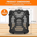 Air Fryer Replacement Tray for Ninja SL401 DoubleStack XL 2-Basket, 2 Packs Air Fryer Grill Plate Tray Accessories, Dishwasher Safe