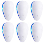 Ten KiKi Ultrasonic Pest Control Repeller, Plug-in Ultrasonic Pest Control Repellent for Mouse, Bug, Rodent, Insects, Cockroach, Mice, Spider, Ant, Mosquito& Rats Indoor Use Repeller 6 Packs