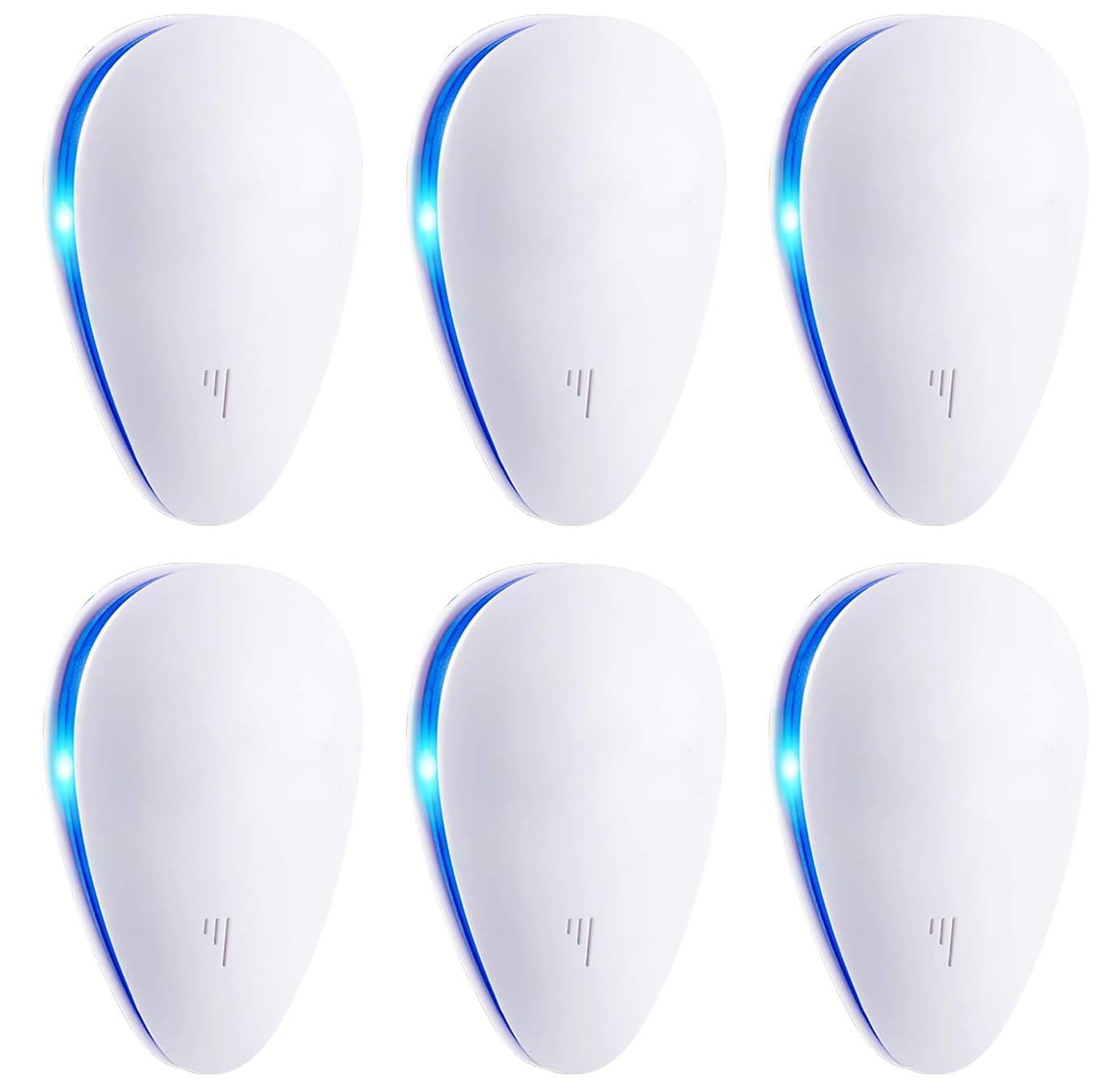 Ten KiKi Ultrasonic Pest Control Repeller, Plug-in Ultrasonic Pest Control Repellent for Mouse, Bug, Rodent, Insects, Cockroach, Mice, Spider, Ant, Mosquito& Rats Indoor Use Repeller 6 Packs