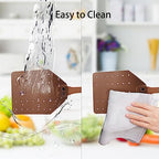 DEBETOOL Fly Swatter Set - 2 Pack Wooden Leather Fly Swatter with Hanging Rope, Heavy Duty Fly Swatter for Indoors and Outdoors (2 Brown)