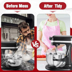 Pouring Shield for KitchenAid 6-7 Qt Bowl Lift Mixer,Fit for Stainless Steel Bowls (Only),Food Grade Pouring Shield Mixers Bowl Cover Splash Guard for Kitchen aid Accessories and Attachments,Upgraded