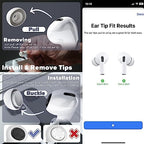 Seltureone 4 Pairs Replacement Ear Tips for Airpods Pro/Airpods Pro 2 with Noise Reduction Hole, Non-Slip Soft Silicone Airpods Pro Replacement Ear Tips with Portable Storage Box - Large