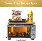 Cutting board Compatible with Breville BOV650XL/BOV670BSS Compact Smart Oven, Accessories for Countertop Toaster Oven, With Heat Resistant Silicone Feet, Creates Storage Space, Protects Cabinets