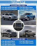 8" Touch Screen with LCD Digitizer Navigation Radio Replacement for Chevy GMC 2014-2018 Silverado Sierra, 2015-2019 Tahoe Yukon Suburban Colorado Canyon, 2017-2019 Acadia Terrain Replace # DJ080PA-01A