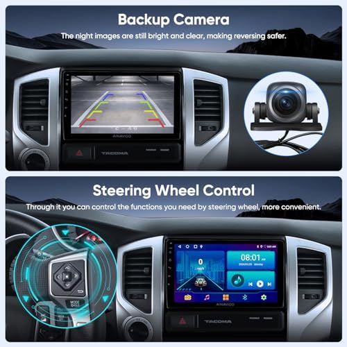 10.2 Inch Car Radio Stereo Upgrade Replacement for Jeep Wrangler JK Compass Grand Cherokee Dodge Ram with Wireless CarPlay/Android Auto/Touch Screen/Android12/GPS Navigation/HD Backup Camera